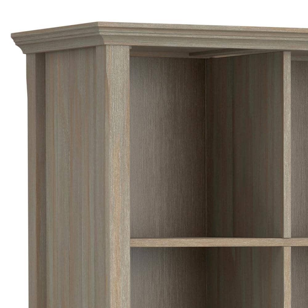 Simpli Home Acadian 57"W Solid Wood Storage Console Table