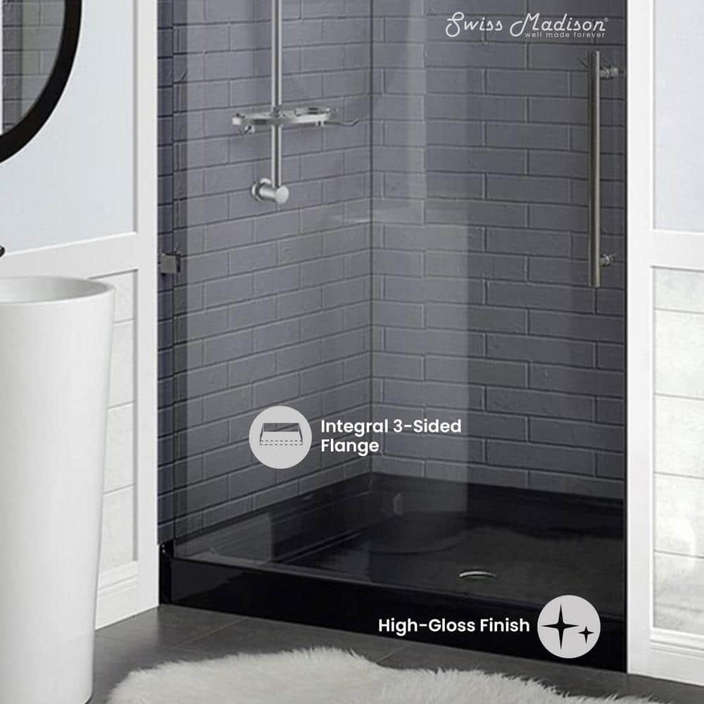 Voltaire 36" x 36" Single-Threshold, Center Drain, Shower Base