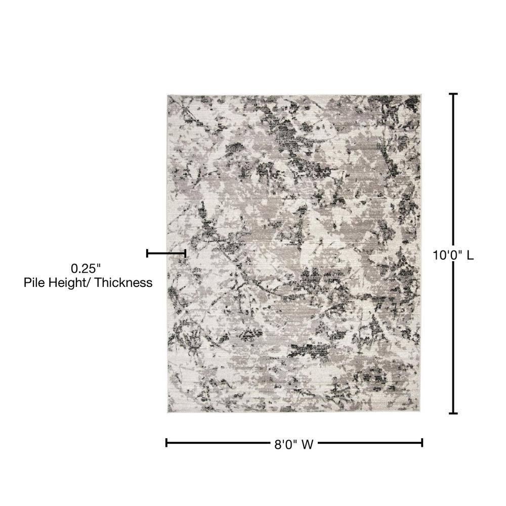 Skyler SKY186 Power Loomed Indoor Area Rug - Grey/Ivory - 8'x10' - Safavieh