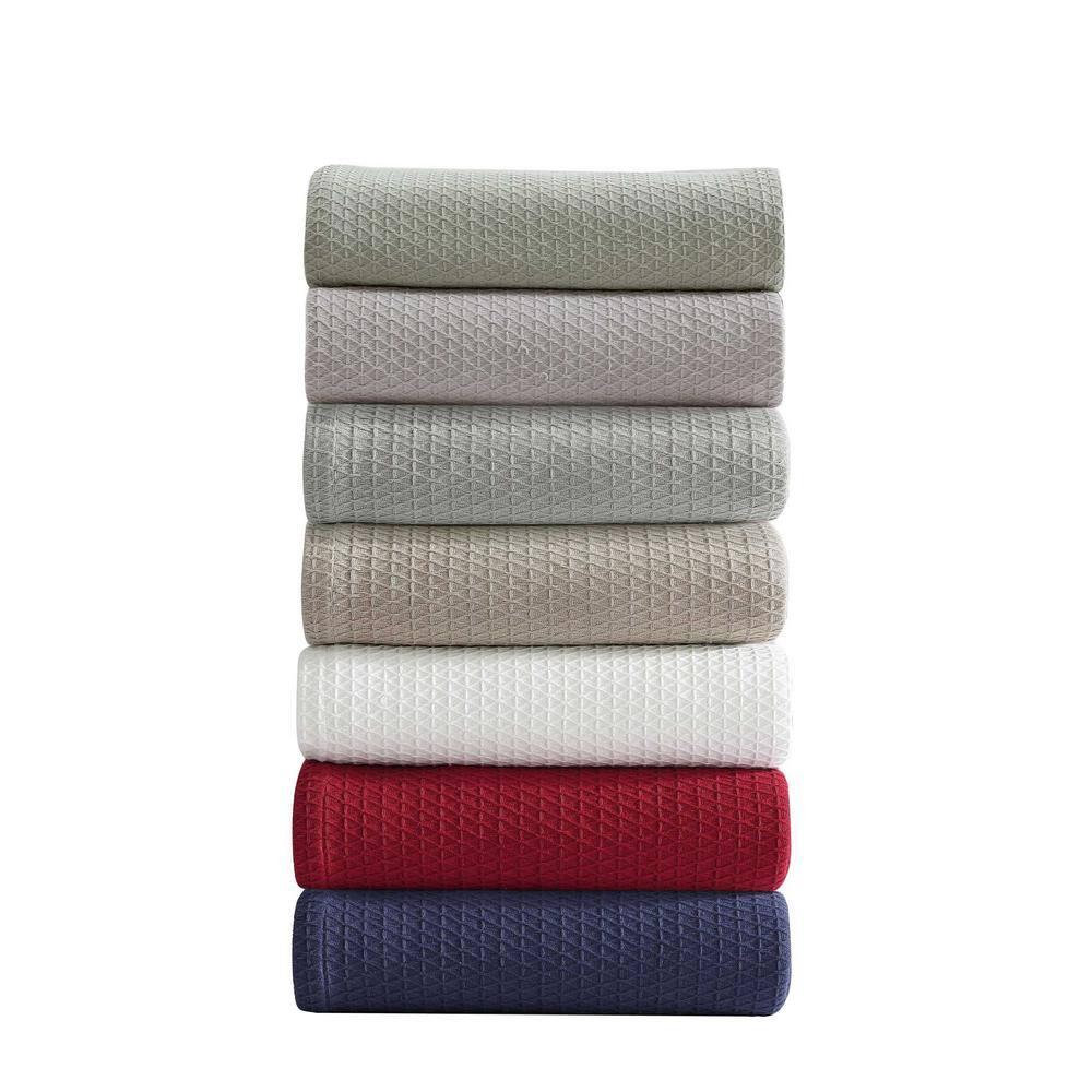 Nautica Nautica Baird Solid Cotton Reversible Blanket