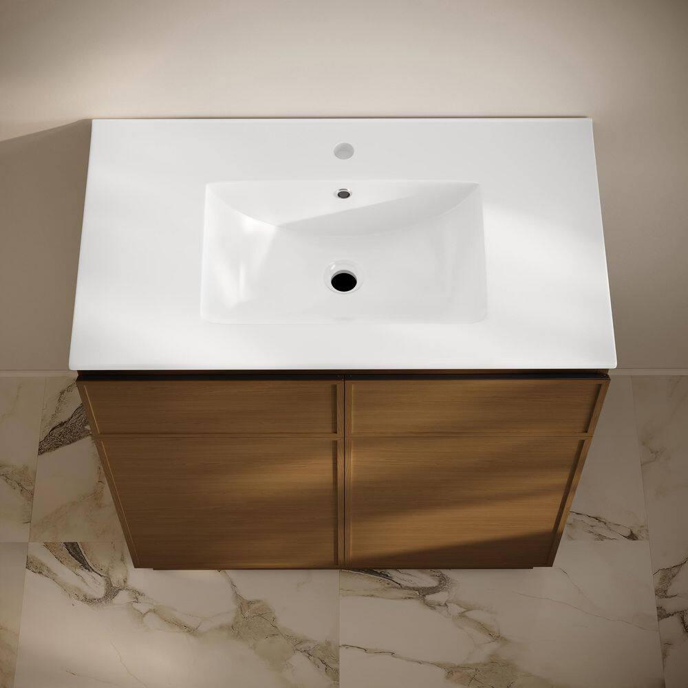 Swiss Madison St. Tropez 36" Freestanding Bathroom Vanity With Sink Top