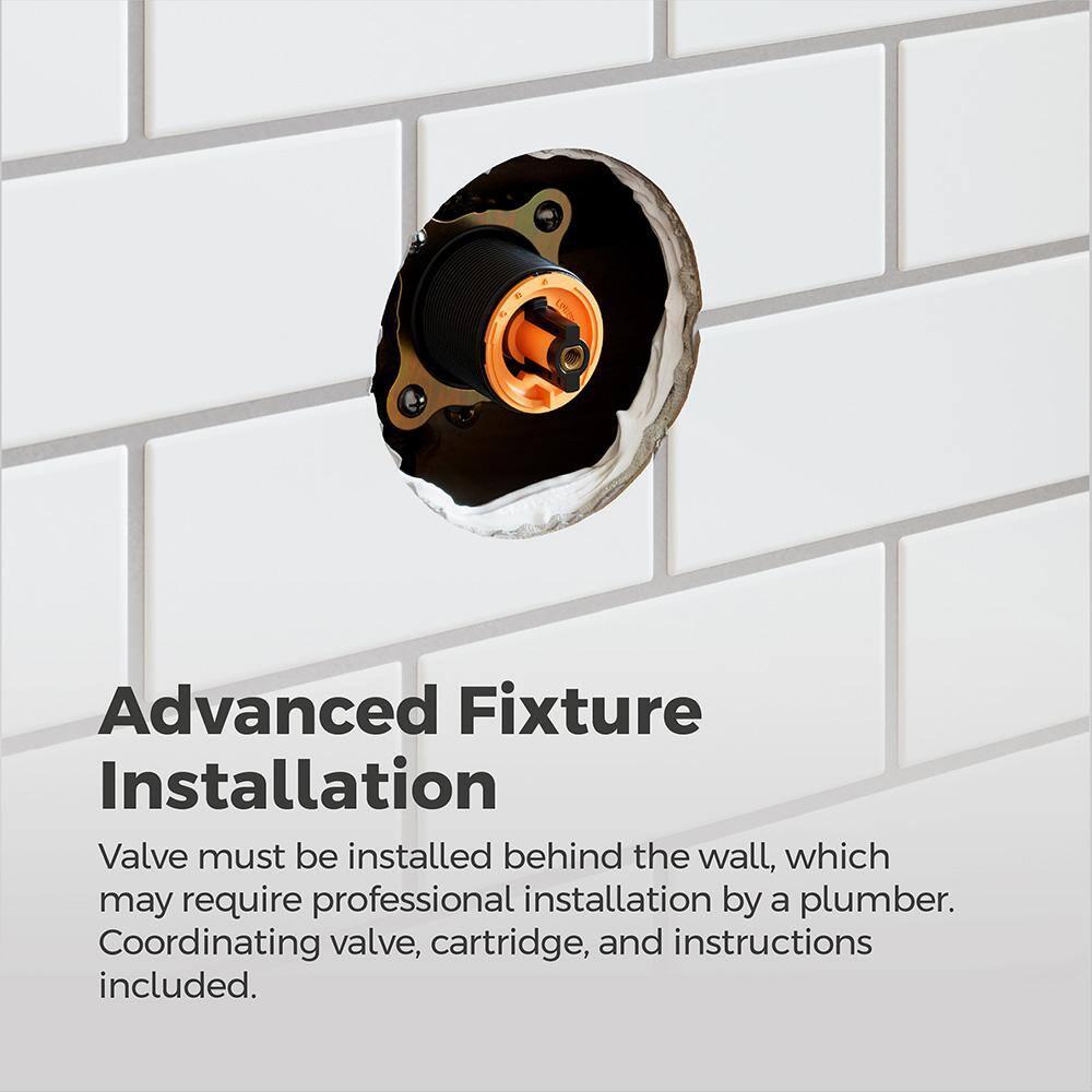 Pfister Willa Tub & Shower Trim Kit, Valve and Cartridge Included, 1-Handle, Spot Defense Matte Black Finish, 8P8WS2MALSSDB