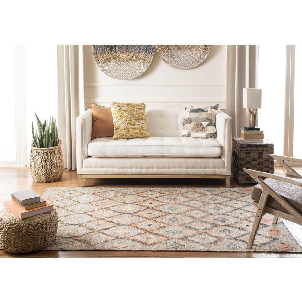 Kilim KLM753 Hand Loomed Area Rug - Beige/Gold - 8'x10' - Safavieh.