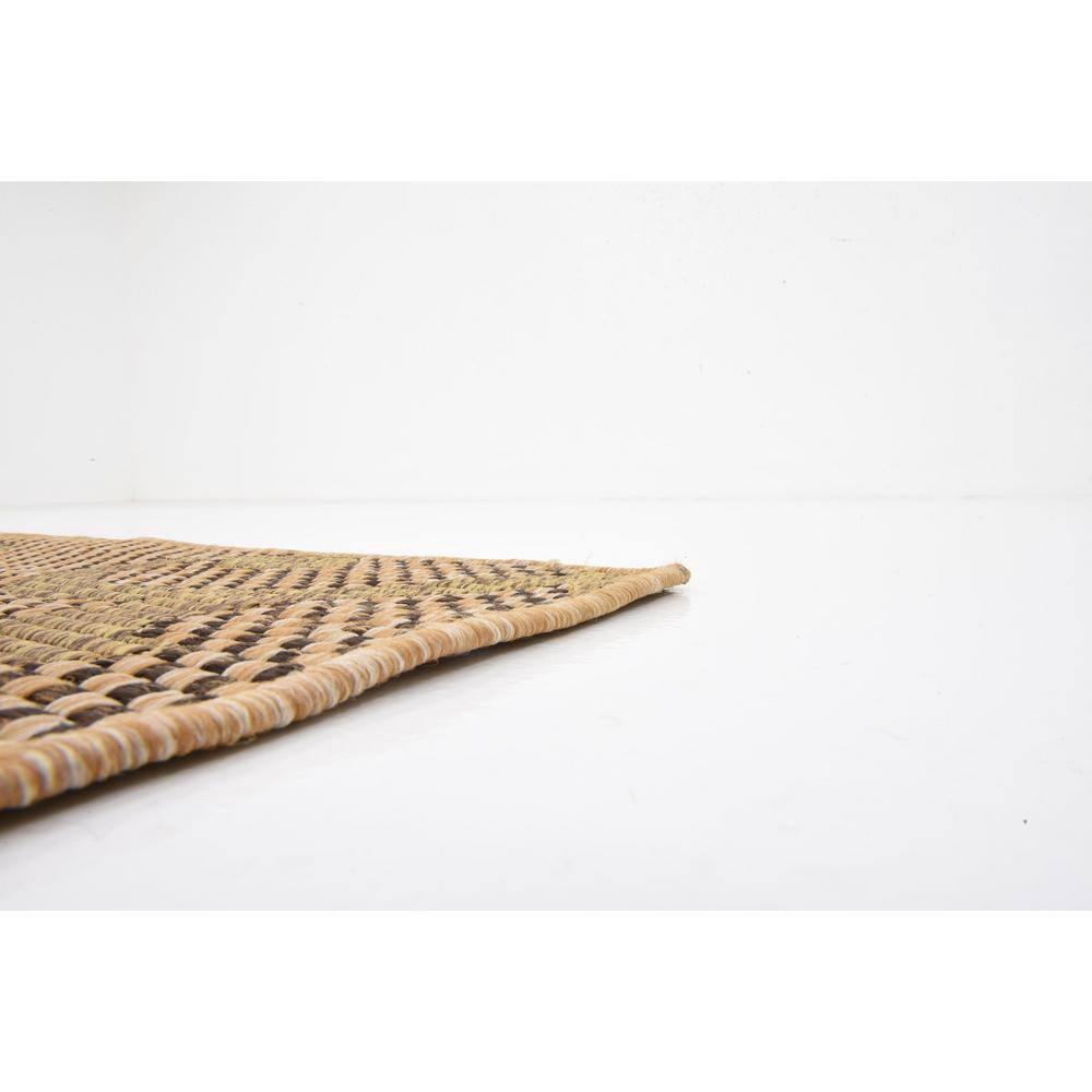 Unique Loom 5' 0 x 8' 0 Light Brown Outdoor Botanical Vine Area Rug