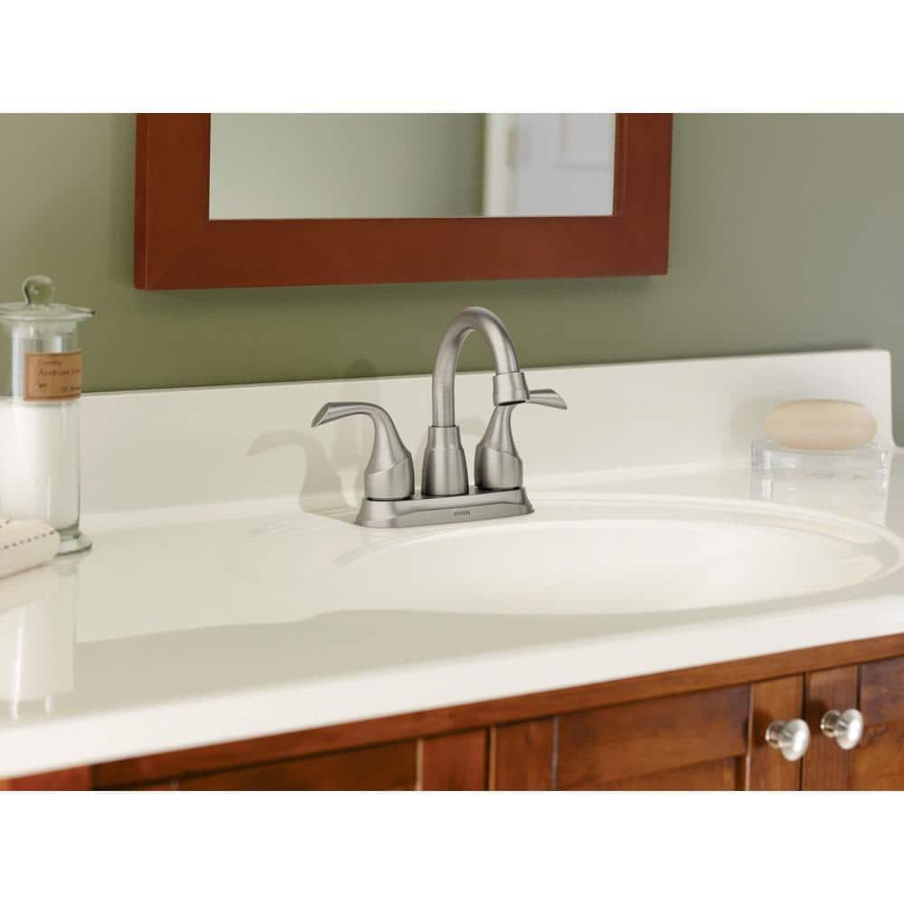 Moen Idora Centerset Bathroom Faucet with Drain Assembly 84115SRN