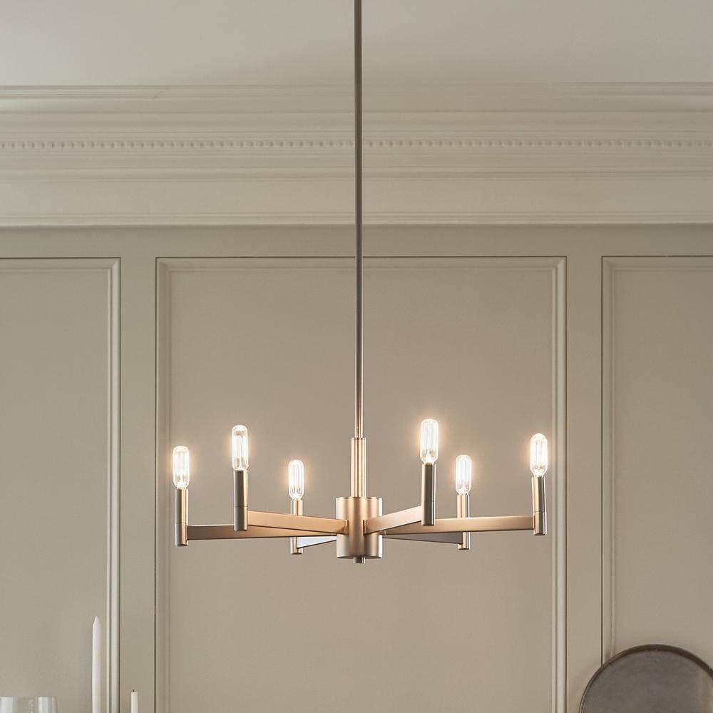 Kichler Lighting Erzo 6 - Light Chandelier in  Satin Nickel