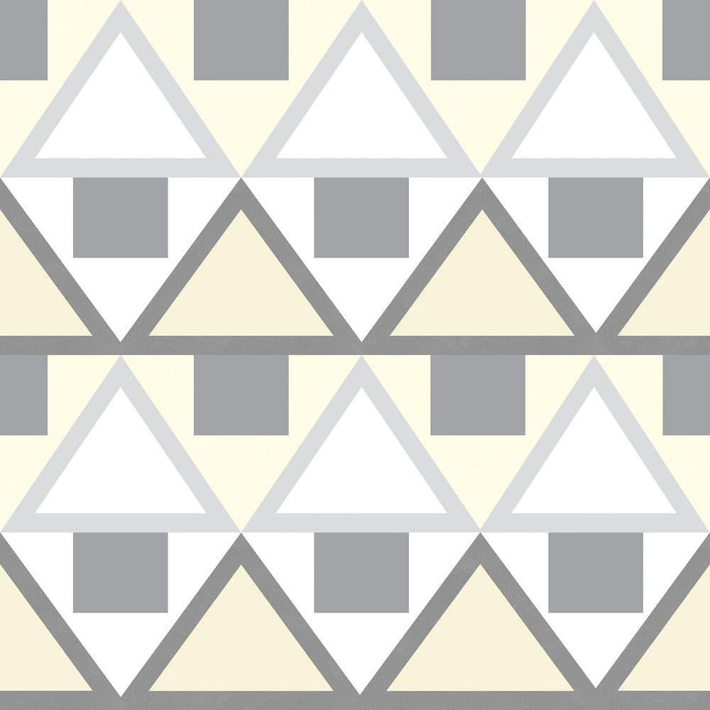 Aelfie Grey Madaket Geometric Peel & Stick Wallpaper