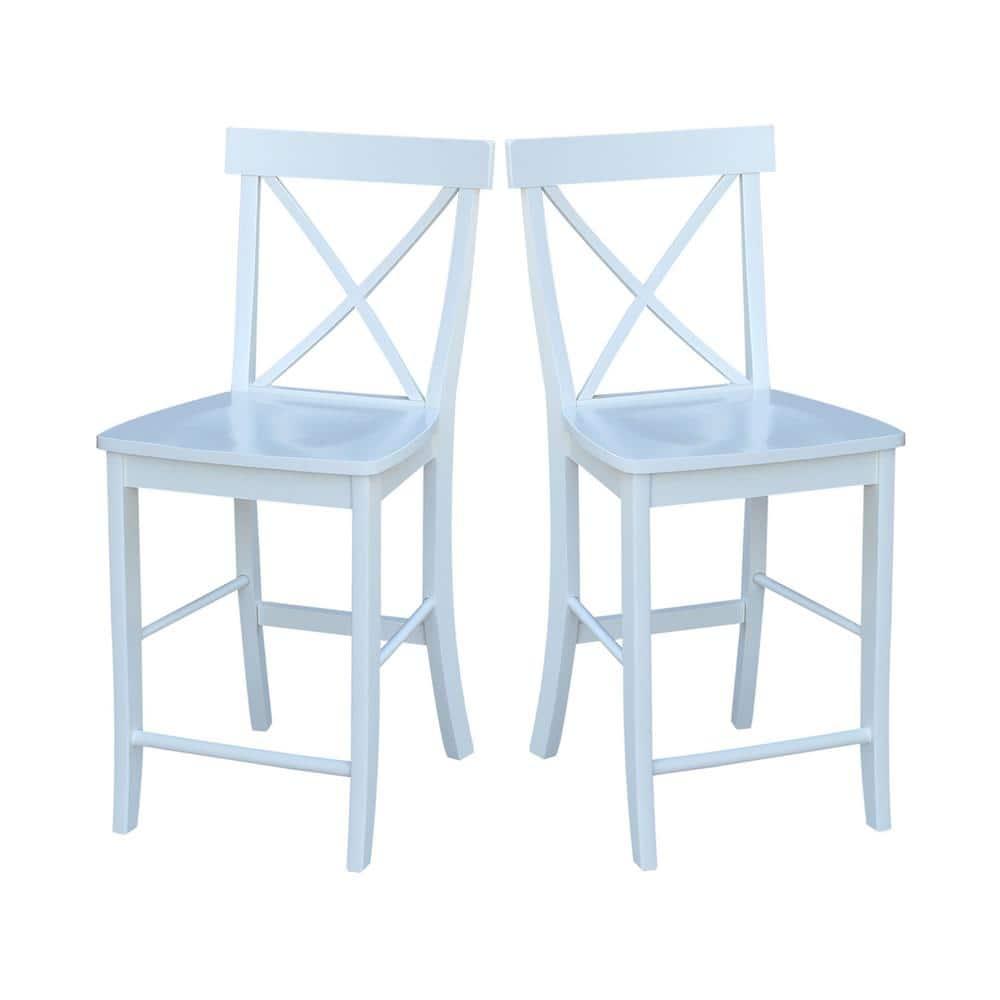 International Concepts X-Back Counter Height Stool - 24" Seat Height