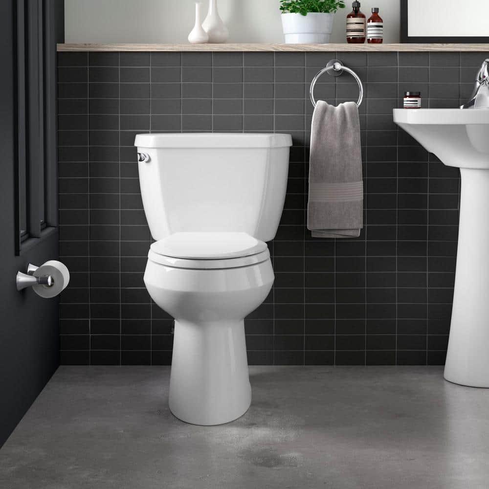 Highline Two-Piece Elongated 1.6 GPF Toilet with Pressure Lite Flush and Left-Hand Trip Lever