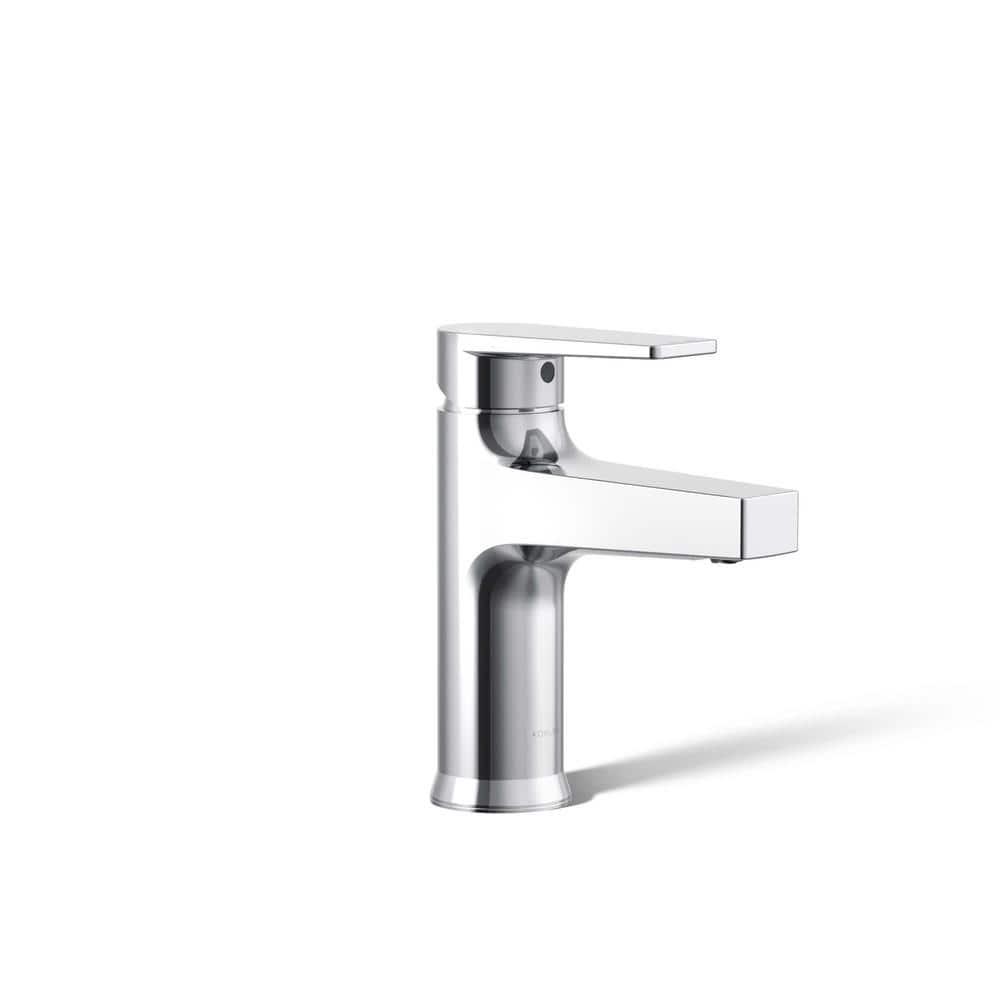 Kohler Taut Single-Handle Bathroom Faucet with Pop-Up Drain Assembly, One Hole Bathroom Sink Faucet, 1.2 gpm