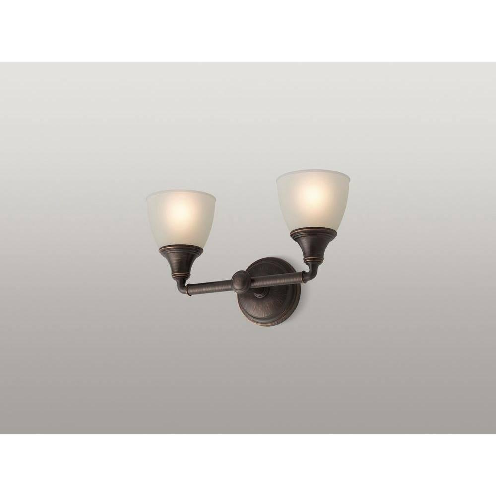 Devonshire 2 Light Indoor Bathroom Vanity Light Fixture, Position Facing Up or Down, UL Listed