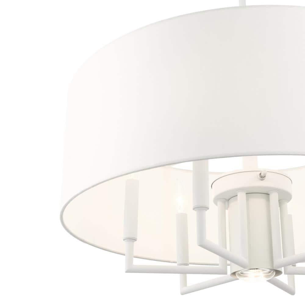 Moonlighter 7 Light Metal Dimmable Drum Chandelier
