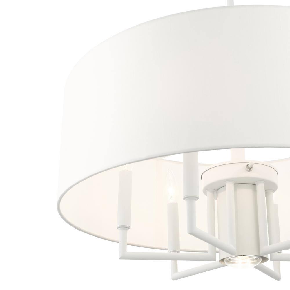 Moonlighter 7 Light Metal Dimmable Drum Chandelier