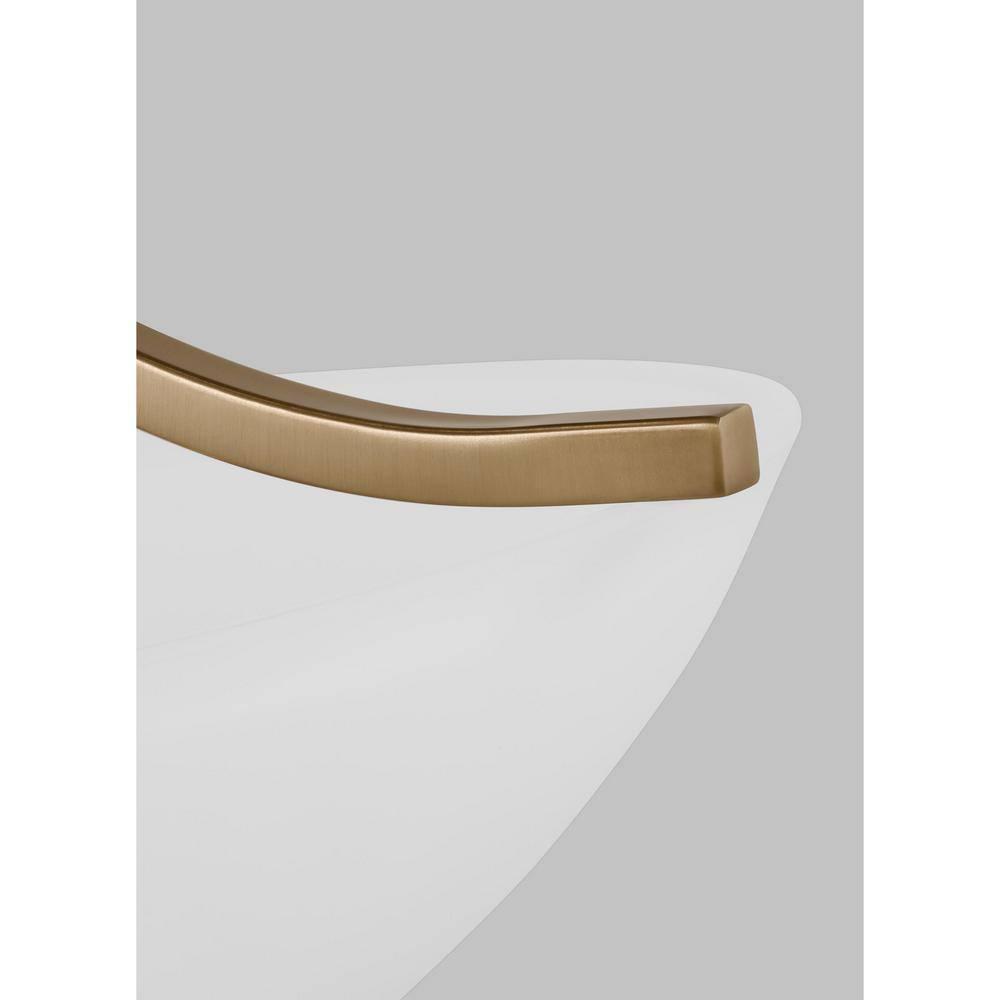 Generation Lighting 3-Light Geary Transitional Pendant Light Fixture Satin Brass 6616503-848, Modern Ceiling Light Fixture for Home Décor, A19 Bulb Candelabra for Foyer or Living Room Décor