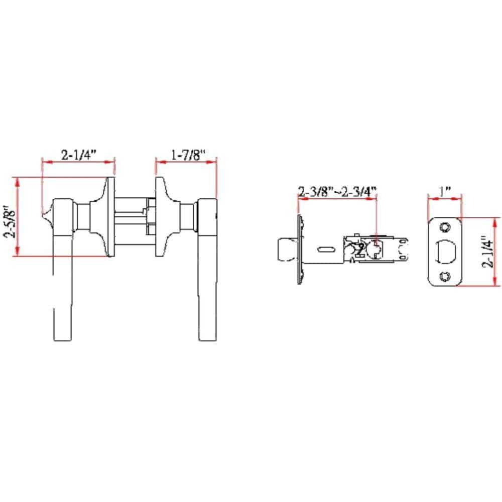 Scroll Privacy Bed/Bath Door Lever