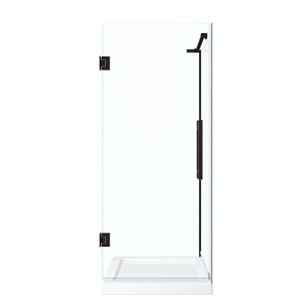 Endless Tampa-Pro 32" W x 72" H Corner Frameless Shower Kit, Door, Panel, Base