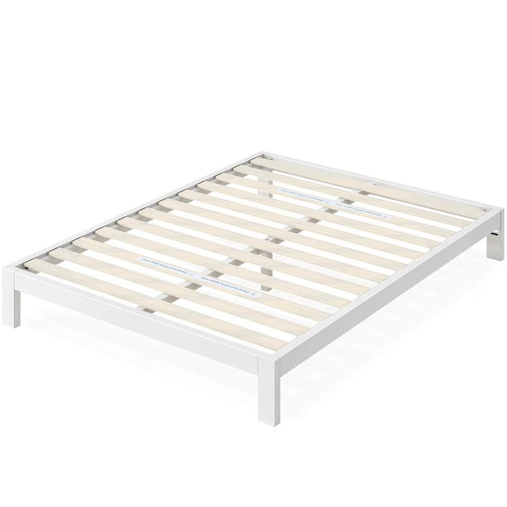 Queen Arnav 10" Metal Platform Bed Frame White - Zinus: Minimalist Steel Foundation, No Box Spring Needed, Easy to Assemble