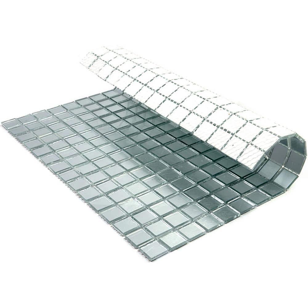 Altin 0.8" x 0.8" Glass Grid Mosaic Wall & Floor Tile