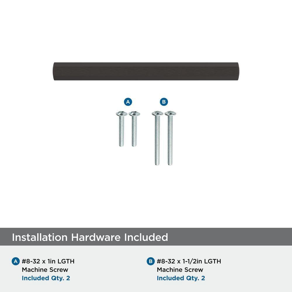 Amerock Caliber 3 inch (76mm) Center-to-Center Oil-Rubbed Bronze Cabinet Pull