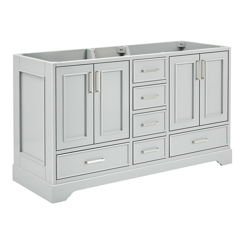 Ariel M060d-Bc Stafford 61" Double Free Standing Vanity Cabinet Only - Grey