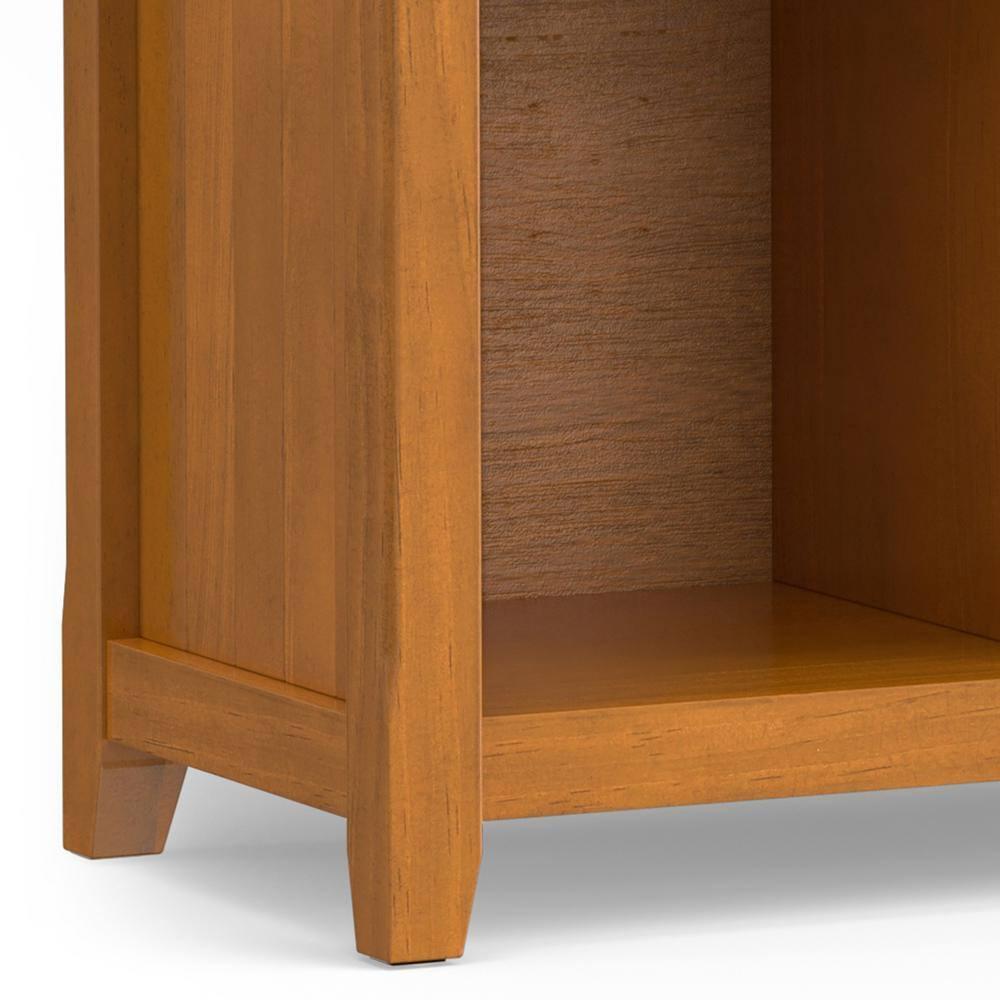 Simpli Home Acadian 57"W Solid Wood Storage Console Table