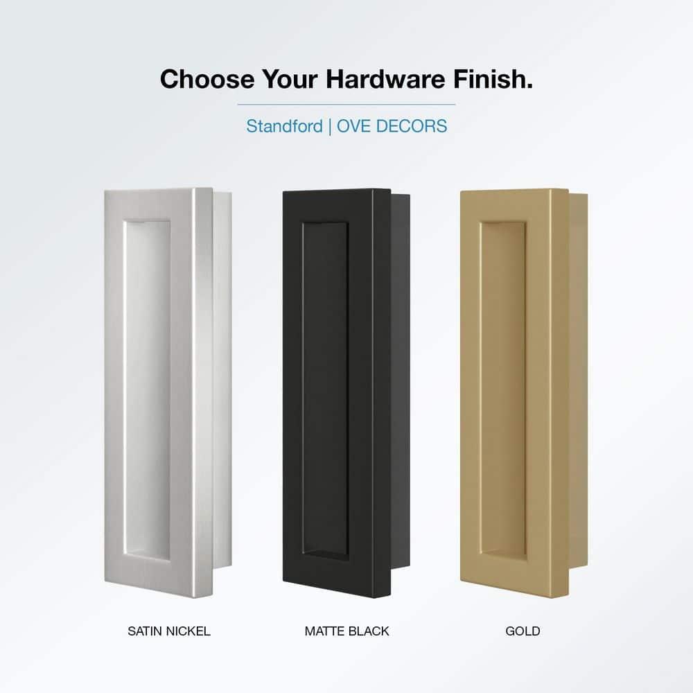 Ove Decors Stanford 48 In. W X 74 In. H Sliding Clear Straight Alcove Shower Door