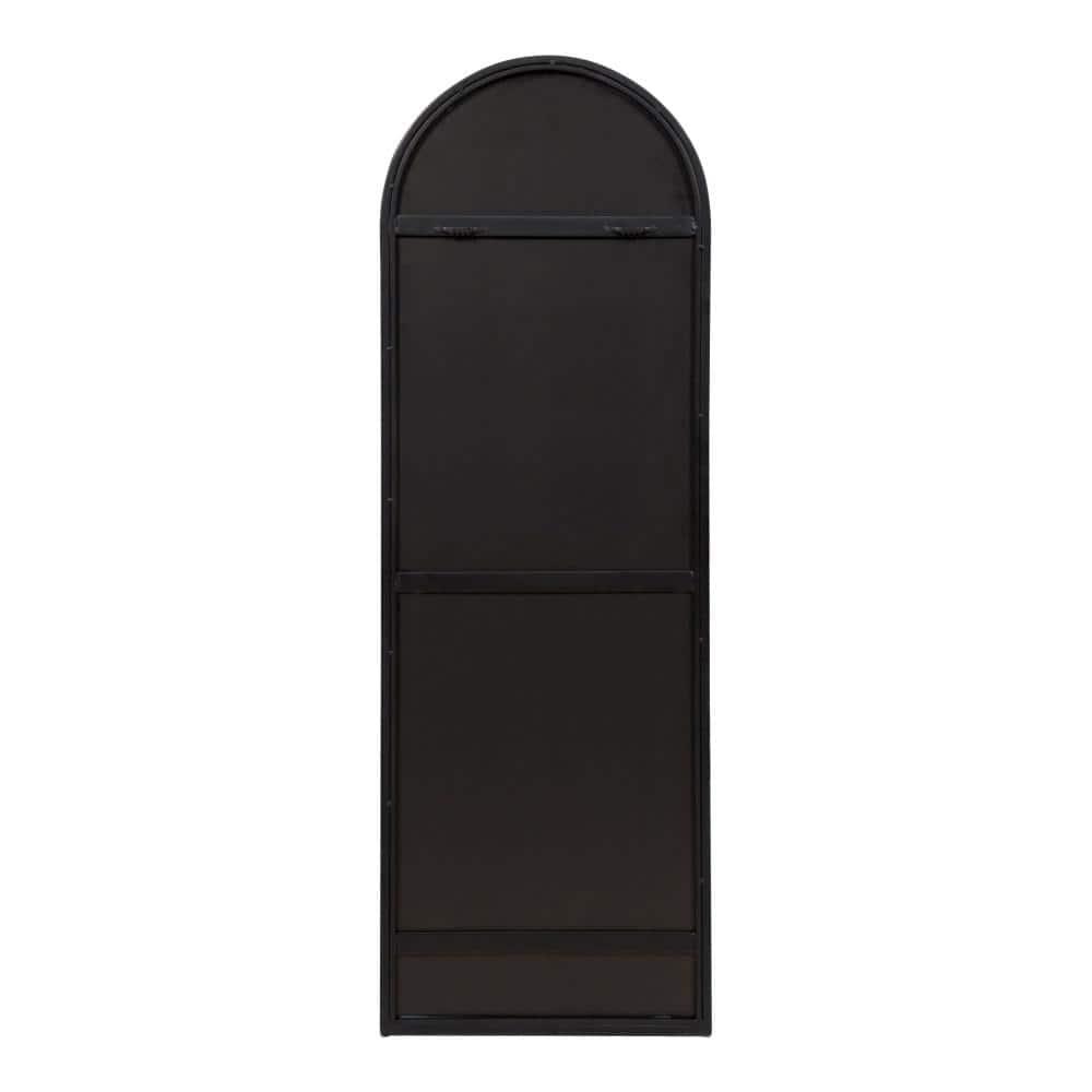 16" x 48" Valenti Tall Framed Arch Mirror Black - Kate and Laurel
