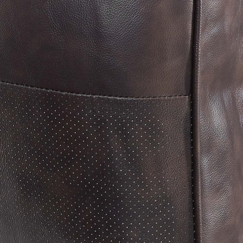 Modway Valour Modern Style Leather and Dense Foam Armchair in Brown Finish