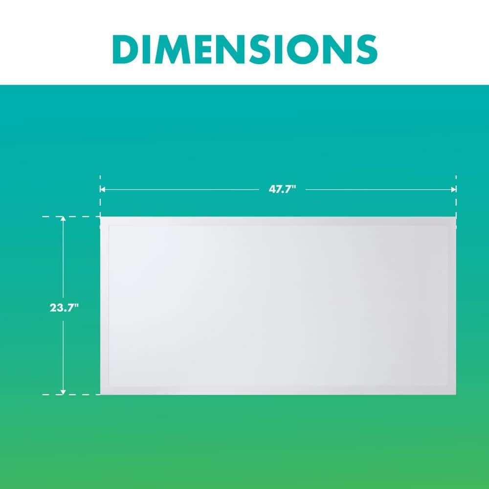 Simply Conserve 50/64/75-Watt Equivalent Dimmable Integrated LED Flat Panel Light, 3500K/4000K/5000K