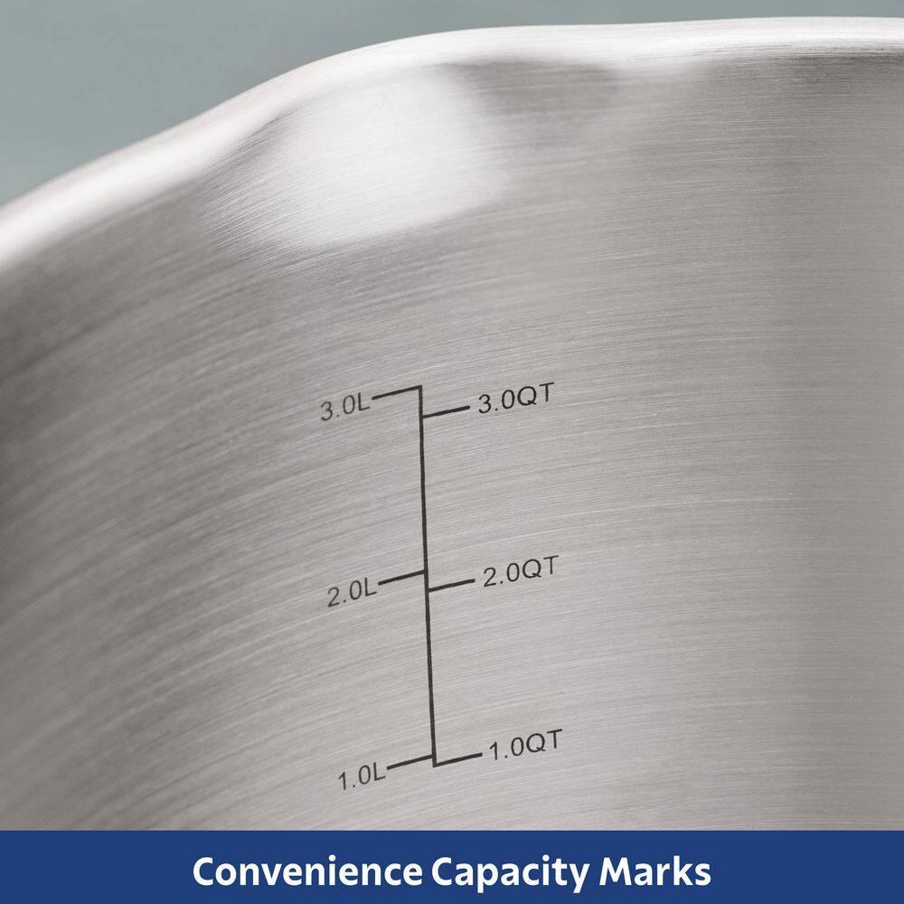 Tramontina Tempo Tri-Ply Base Stainless Steel 5-Quart Dutch Oven Pot with Glass Lid, Induction-Ready, Oven-Safe, Dishwasher-Safe