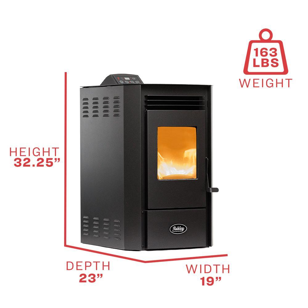 Ashley Hearth Ashley 1300 Sq Ft Pedestal Pellet Stove 50 Lb Hopper - Wifi