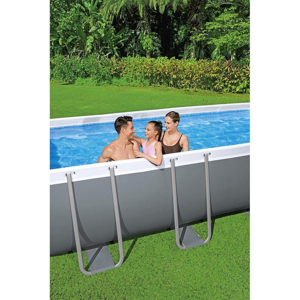 Bestway Power Steel 18' x 9' x 48" Rectangular Above Ground Pool Set