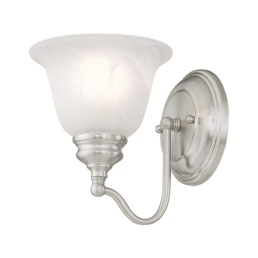 Livex Lighting Essex 1 - Light Vanity in  Brushed Nickel