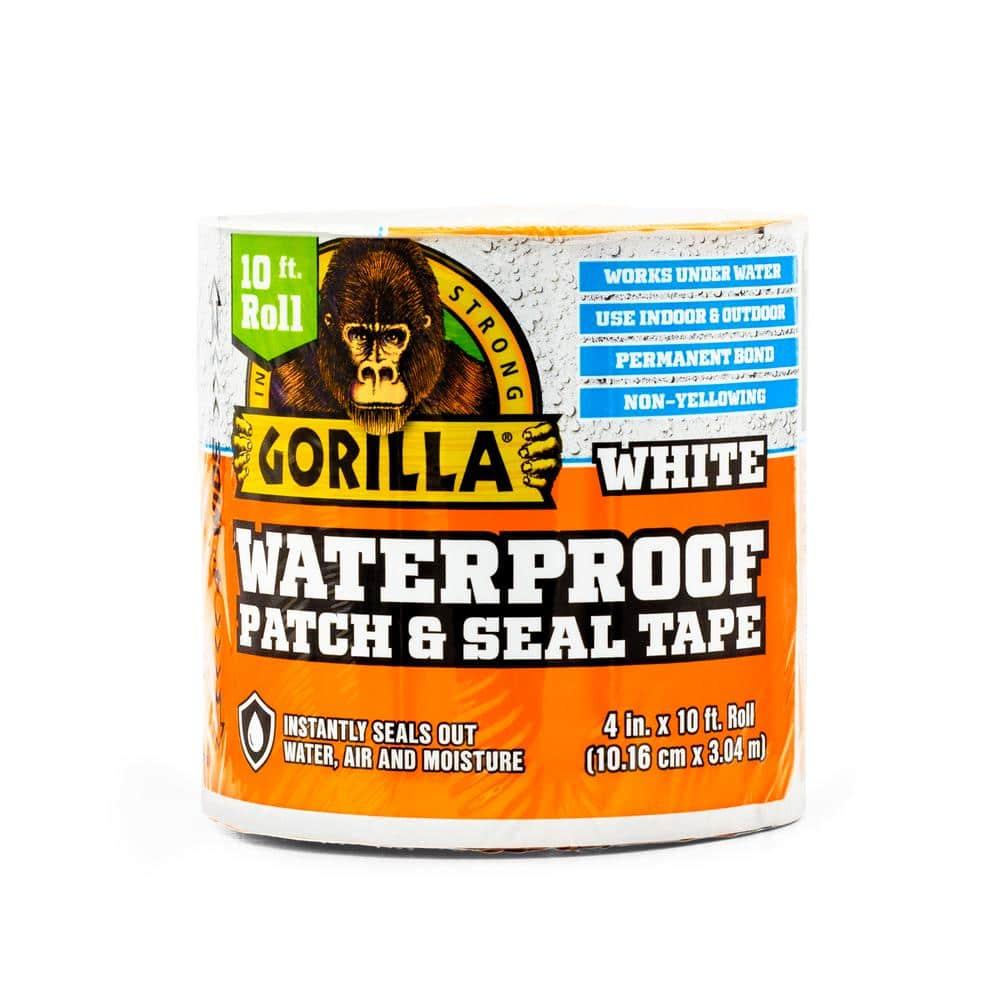 Gorilla 4 in. W X 10 ft. L White Waterproof Repair Tape
