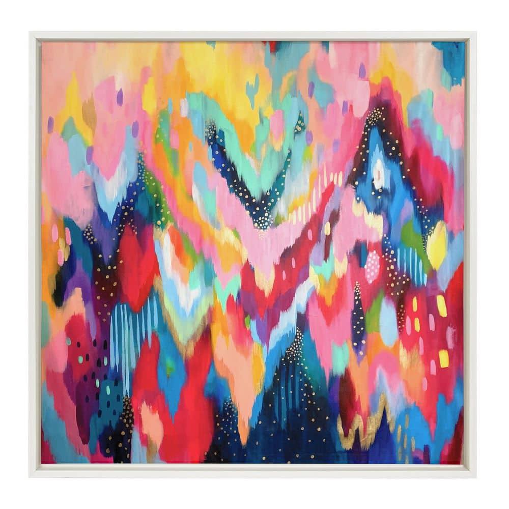 30" x 30" Sylvie EV Brushstroke 100 by Jessi Raulet - Kate & Laurel: Modern Wall Decor Canvas