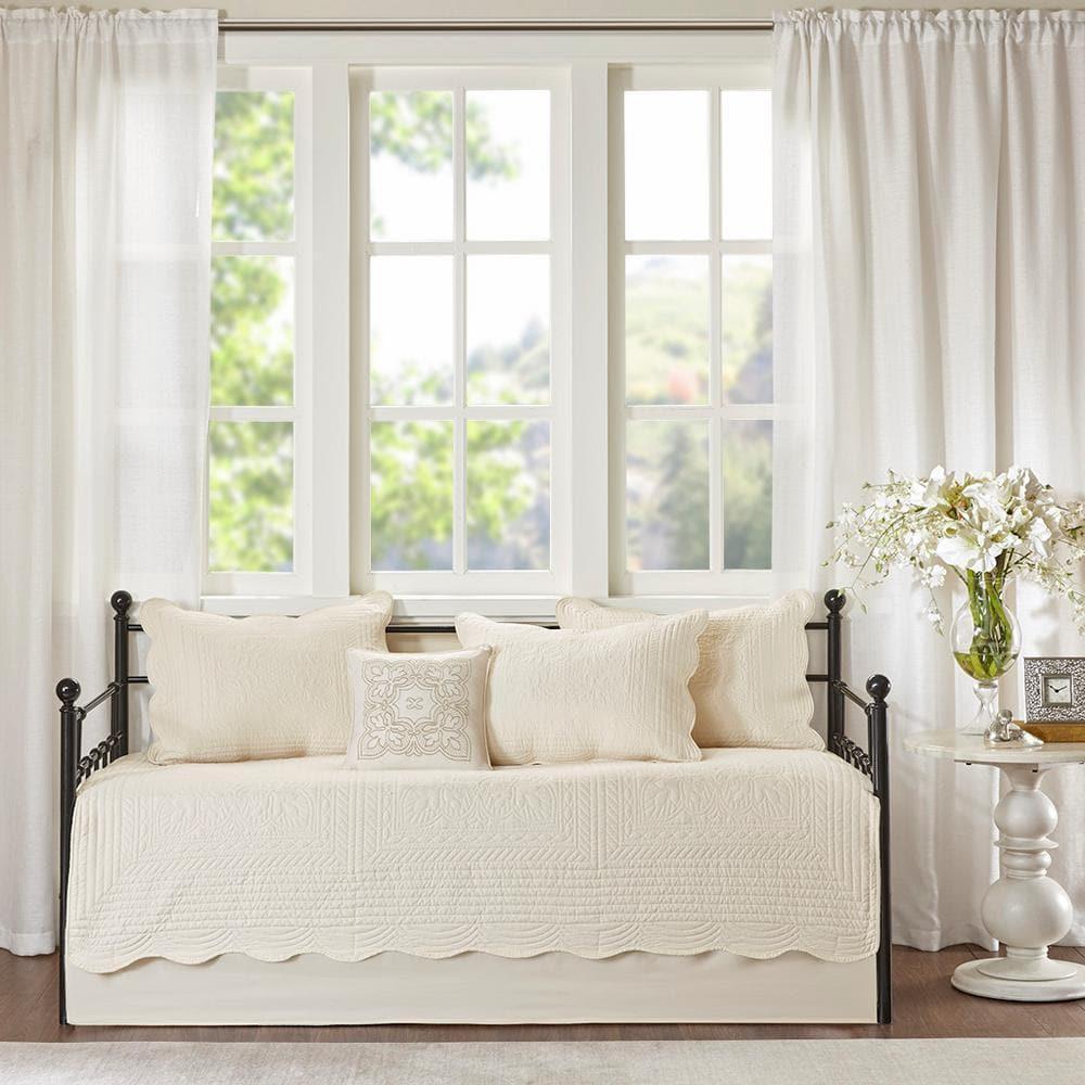 Madison Park Tuscany 6 Piece Reversible Scalloped Edge Daybed Cover Set