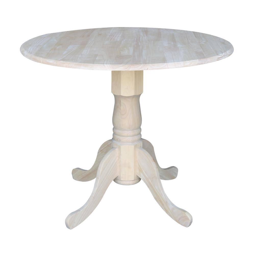 International Concepts Dual Drop Leaf Table - 36", Unfinished