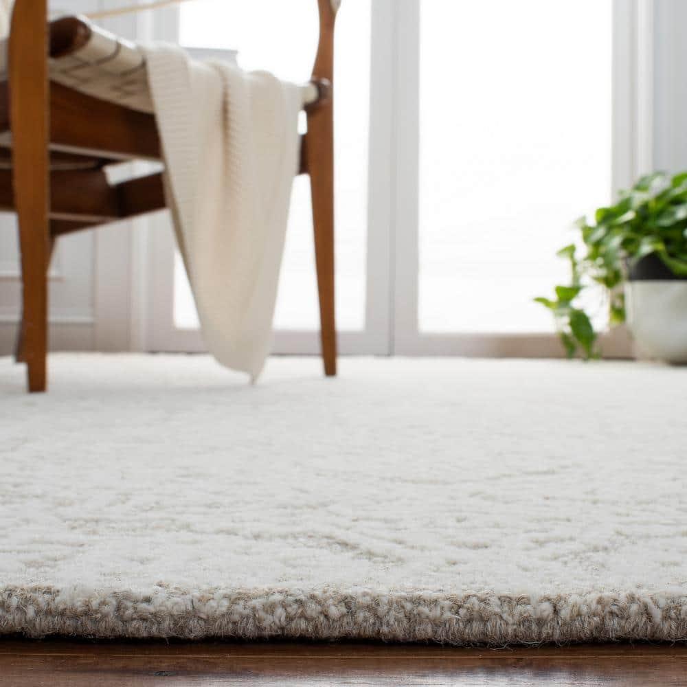 Metro MET998 Hand Tufted Indoor Area Rug - Natural/Ivory - 4'x6' - Safavieh