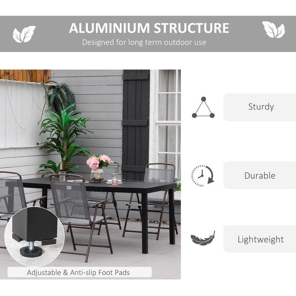 Outsunny Rectangular Outdoor Dining Table