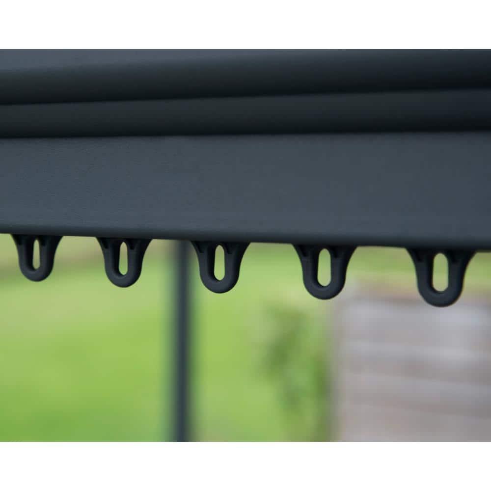 Canopia Palram - Canopia Palermo 10' X 10' Aluminum Hardtop Gazebo With Polycarbonate Roof Panels Durable Outdoor Patio Shelter Gray/Bronze