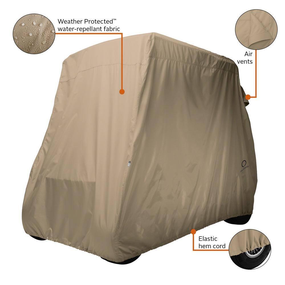 Classic Accessories Fairway Elastic Mildew Resistant Golf Cart Cover By Classic Accessories