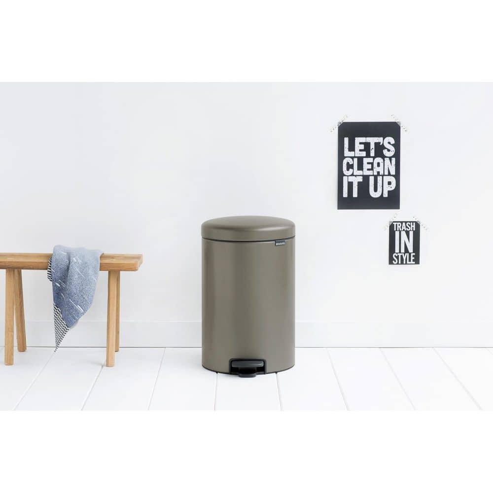 Brabantia Newicon Step On Trash Can, 5.3 Gallon (20 Liter)