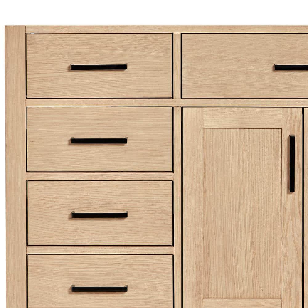 Wildon Home® Tidworth 42'' Solid Wood Single Bathroom Vanity with 1.5'' Carrara Quartz Top, Right Offset Rectangular Sink