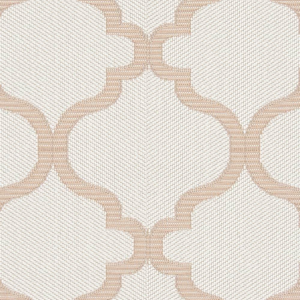 Bermuda BMU810 Power Loomed Indoor/Outdoor Machine Washable Area Rug - Ivory/Beige - 6'7"x6'7" - Safavieh