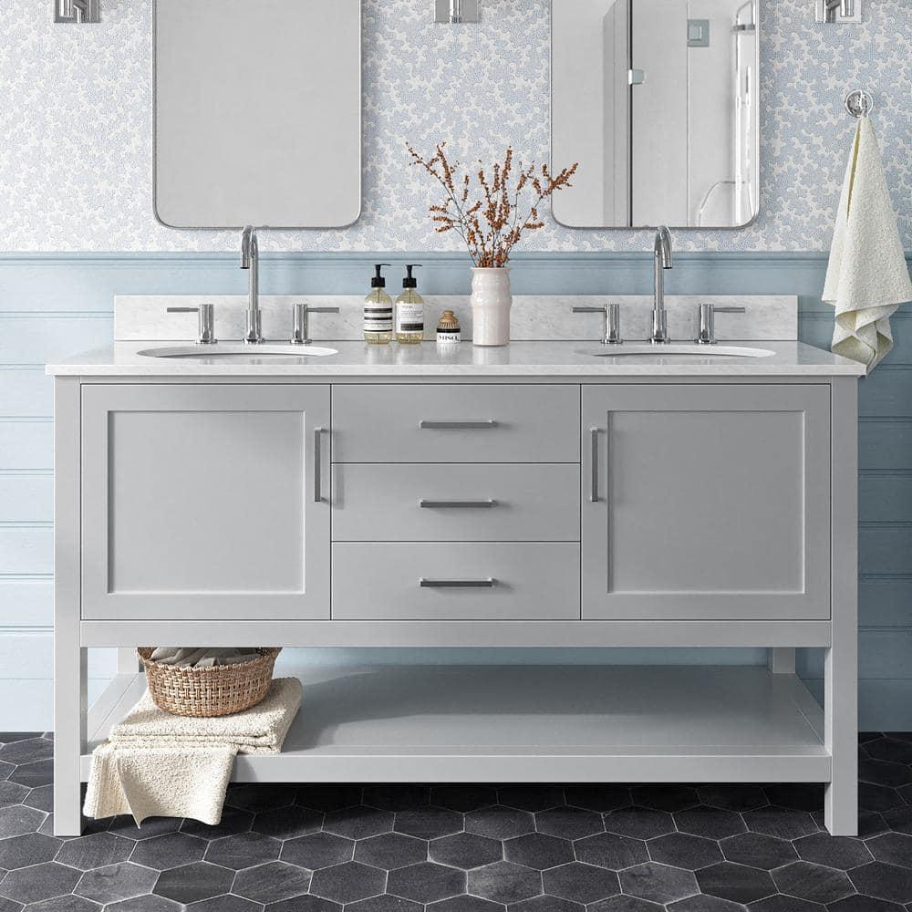 Ariel Bath Bayhill 61" Double Bathroom Vanity Set | Perigold