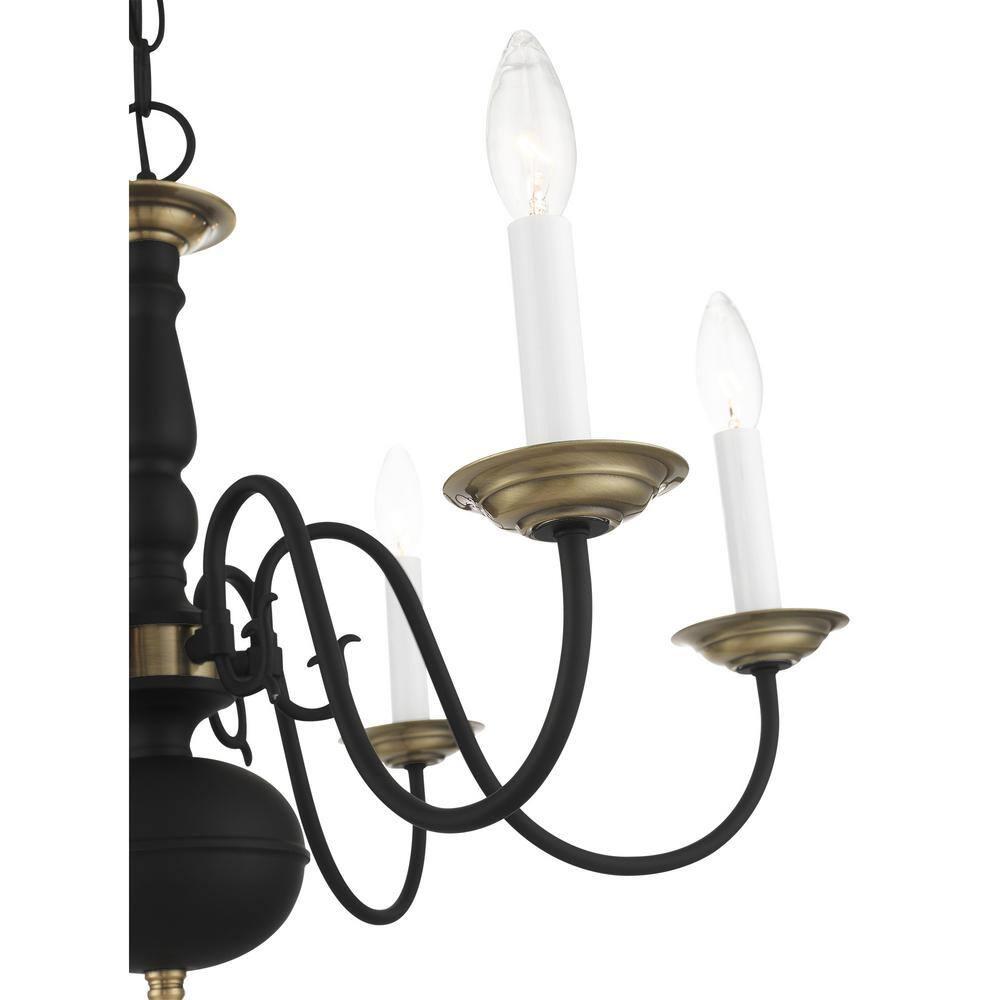 Livex Lighting - Williamsburgh - 6 Light Chandelier in Traditional Style - 24