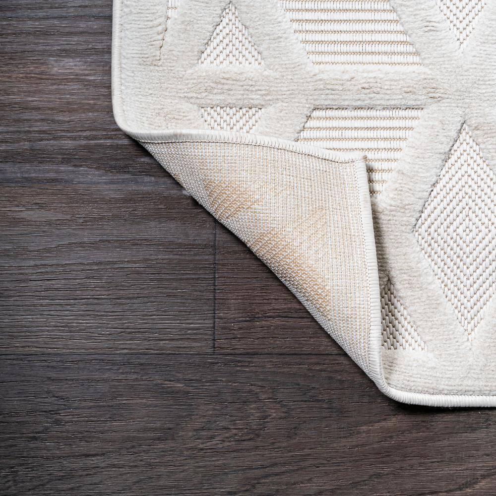 3'x5' Talaia Neutral Geometric Indoor/Outdoor Area Rug, Ivory - JONATHAN Y