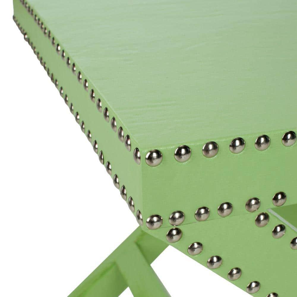 SAFAVIEH Jeanine Contemporary X End Accent Table, Light Green