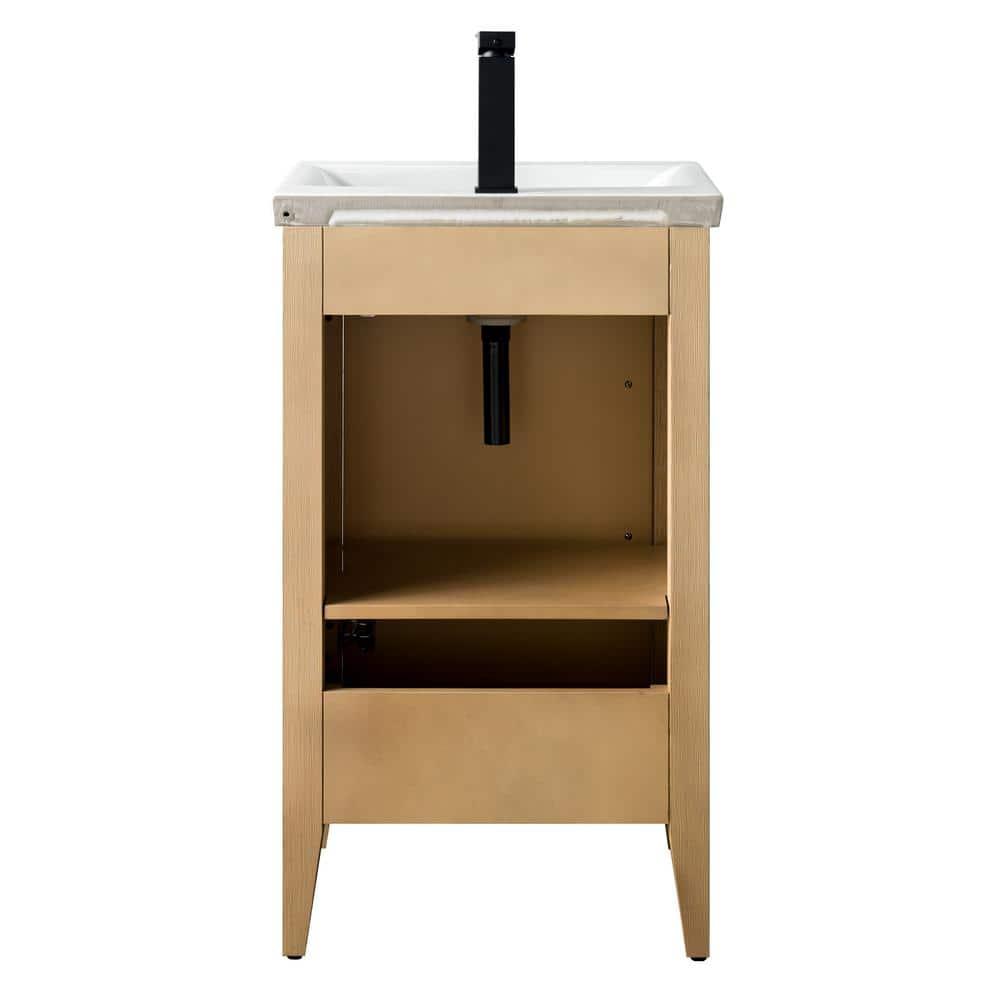 20'' Single Bathroom Vanity with Ceramic Top