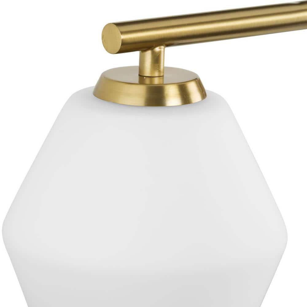 Progress Lighting Copeland 4-Light Vanity Light, Brushed Gold, Opal Glass Shades